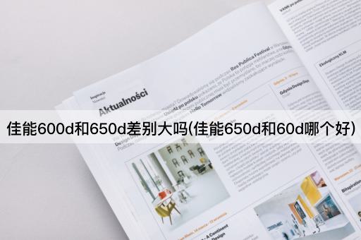 佳能600d和650d差别大吗(佳能650d和60d哪个好)